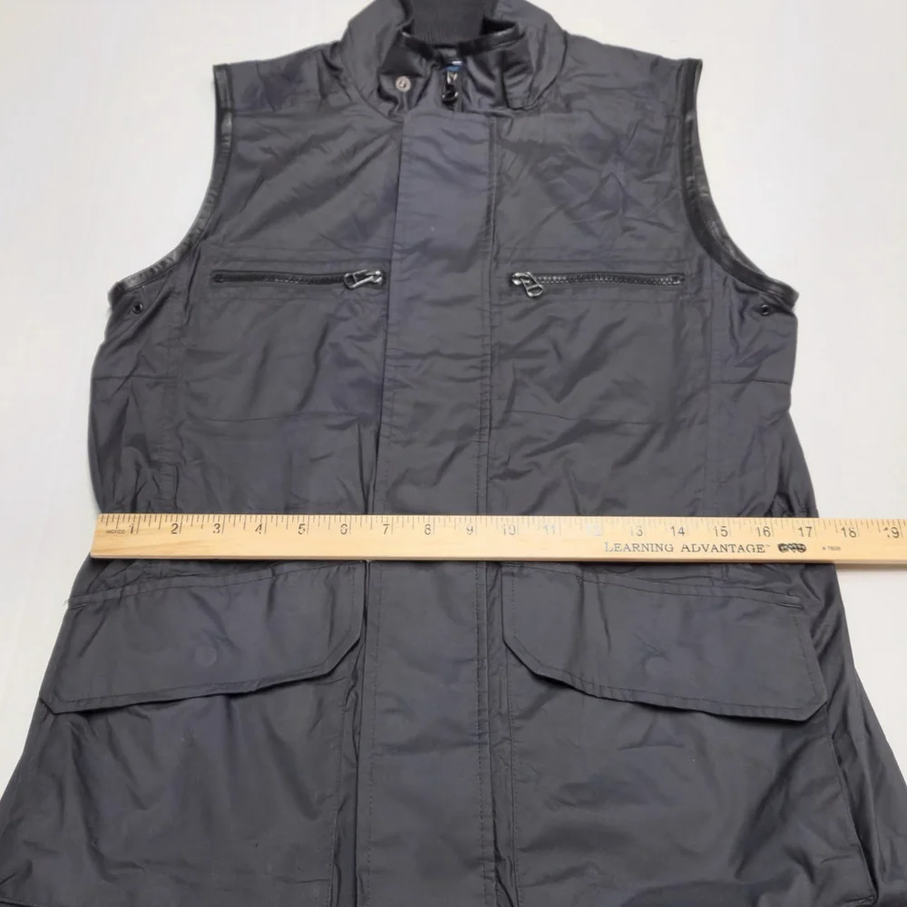 Ralph Lauren Blue Label Quiet Luxury Black Vest Minimalist Comfy Utility Medium - Picture 8 of 11